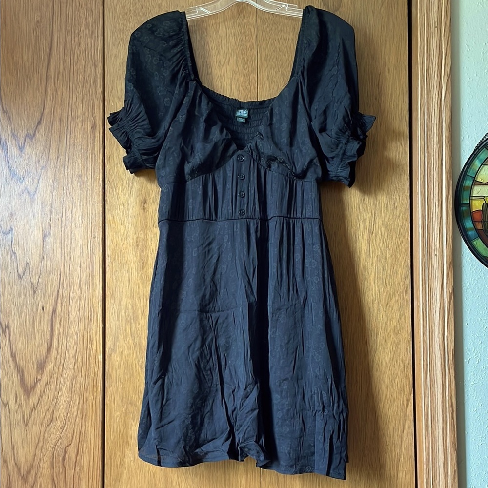 Wild Fable Black Puff Sleeve Mini Sundress